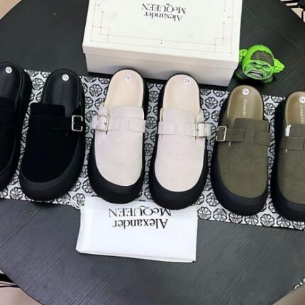 Alexander McQueen Leather Half Shoe – Luxury Men’s Footwear