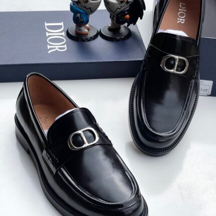 Dior Loafers with CD Icon Buckle – Elegant Luxury Footwear