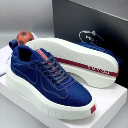 Prada Milano Blue Sneakers – Luxury Designer Style