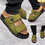 Men's Olive Green Platform Sandals | JinsoLegacy - Free Delivery in Nigeria
