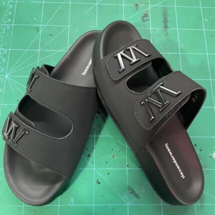Alexander Wang Style Black Double-Strap Slides | JinsoLegacy - Free Nationwide Delivery in Nigeria