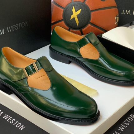 Classic J.M. Weston Leather Monk Shoes | JinsoLegacy
