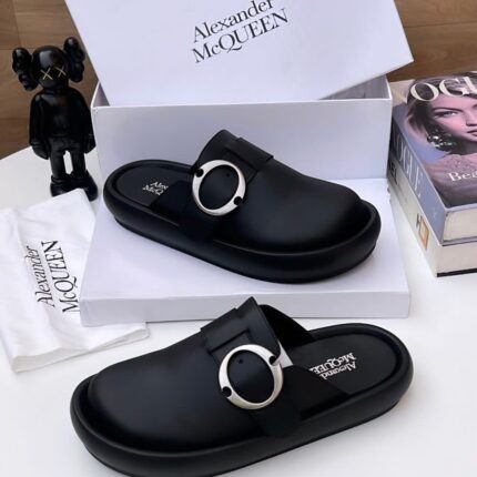 Alexander McQueen Buckle Slide Sandals