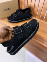 Zara Suede Double-Strap Sandals | JinsoLegacy