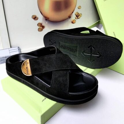 JinsoLegacy | Authentic Off-White Suede Slides