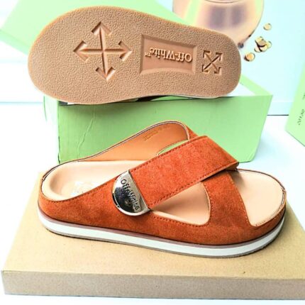 JinsoLegacy | Authentic Off-White Suede Slides