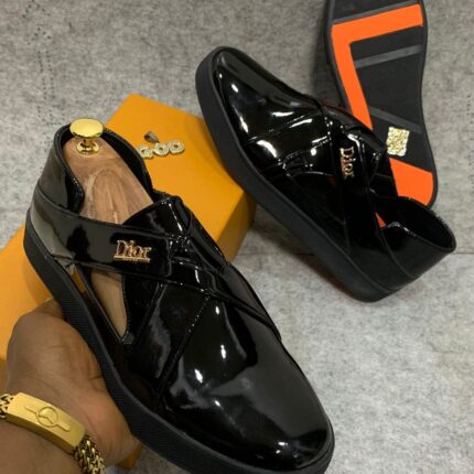 JinsoLegacy | Luxury Black Patent Dior Sneakers