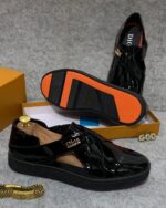 JinsoLegacy | Luxury Black Patent Dior Sneakers