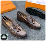 Louis Vuitton Style Black Tassel Loafers | Black | Brown JinsoLegacy