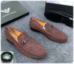 Giorgio Armani Style Brown Suede Loafers | JinsoLegacy - Free Nationwide Delivery