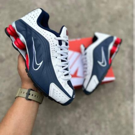 Nike Shox Style Navy & White Sneakers | JinsoLegacy