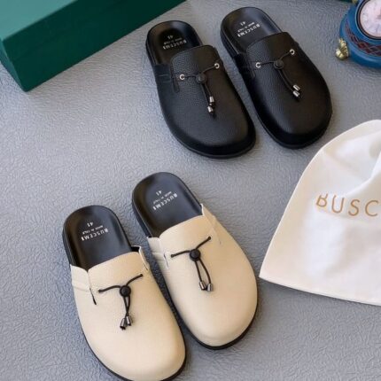 Buscemi Style Leather Mules