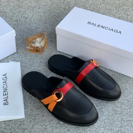 Balenciaga Style Tri-Color Mule Loafers | JinsoLegacy – Free Nationwide Delivery