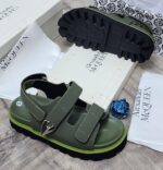 Alexander McQueen Style Olive green Sandals | JinsoLegacy
