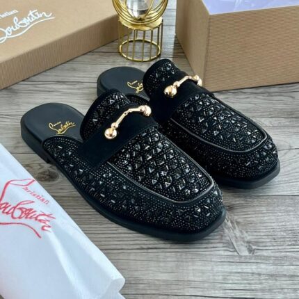 Louboutin Style Black Caged Platform Sandals | JinsoLegacy