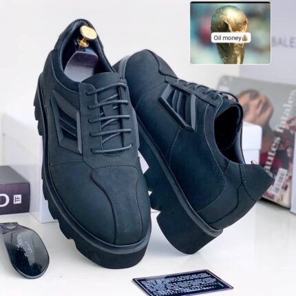 Balenciaga Style All-Black Platform Lace-Ups | JinsoLegacy
