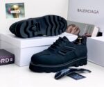 Balenciaga Style All-Black Platform Lace-Ups | JinsoLegacy