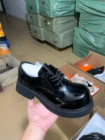 Oxford Burgundy Patent Leather Chunky Platform Derby Shoes | JinsoLegacy