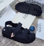 Alexander McQueen Style Olive black Sandals | JinsoLegacy