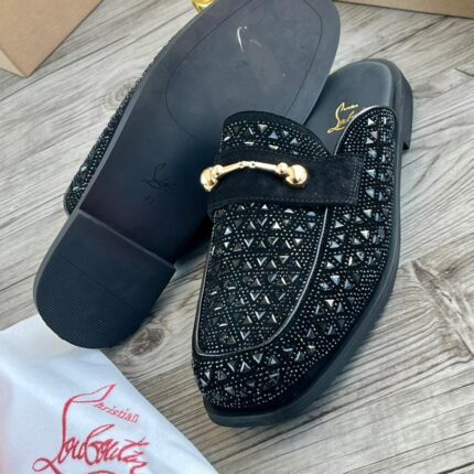 Louboutin Style Black Caged Platform Sandals | JinsoLegacy