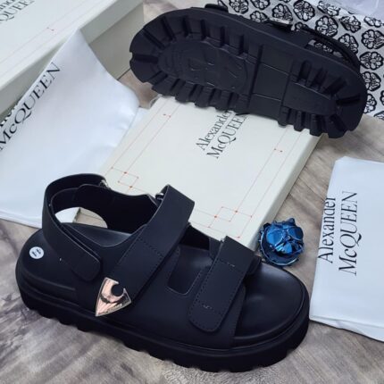 Alexander McQueen Style Olive black Sandals | JinsoLegacy