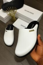 Desaudage Minimalist Leather Mules | JinsoLegacy - Free Nationwide Delivery