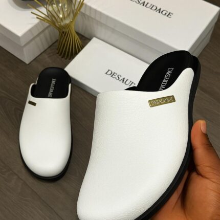 Desaudage Minimalist Leather Mules | JinsoLegacy - Free Nationwide Delivery