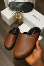 Desaudage Minimalist Leather Mules | JinsoLegacy - Free Nationwide Delivery