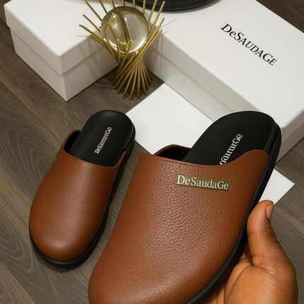 Desaudage Minimalist Leather Mules | JinsoLegacy - Free Nationwide Delivery