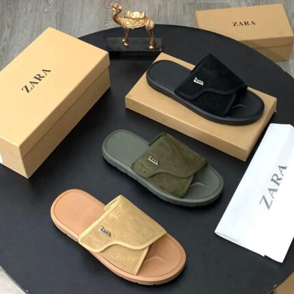 Zara Original Suede-Look Adjustable Comfort Slippers