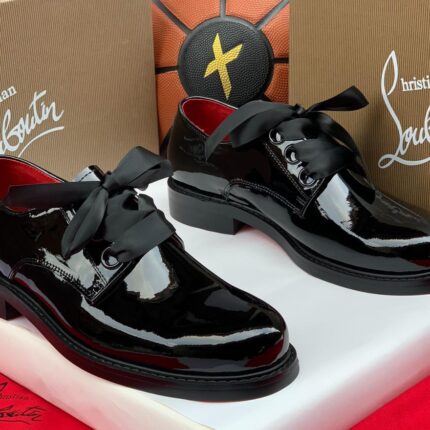 Christian Louboutin Derloon Patent Leather Derby Shoes