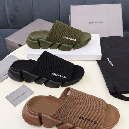 Balenciaga Speed 2.0 Knit Slide Sandals