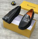Billionaire Italian Couture Men's Leather Penny Loafers