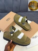 UGG Goldenstar Glide Platform Sandals – Sand Suede
