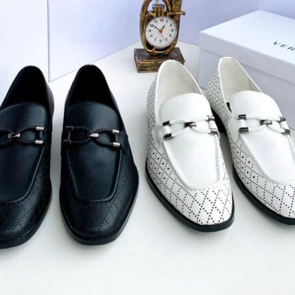Versace Men's Leather Bit Loafers