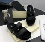 Alexander McQueen Hybrid Leather Double-Strap Slides – Tan | Jinsolegacy Nigeria