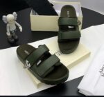Alexander McQueen Hybrid Leather Double-Strap Slides – Tan | Jinsolegacy Nigeria