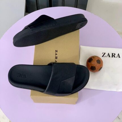 Zara Black Slides for Men