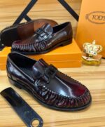 Tod’s Style Burgundy Patent Gommino Loafers