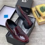 Dolce & Gabbana Polished Leather Penny Loafers – Burgundy | JinsoLegacy Nigeria