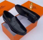 Hermès Paris Leather Loafers – Classic Black | JinsoLegacy Nigeria
