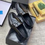 Dolce & Gabbana Polished Leather Penny Loafers – Burgundy | JinsoLegacy