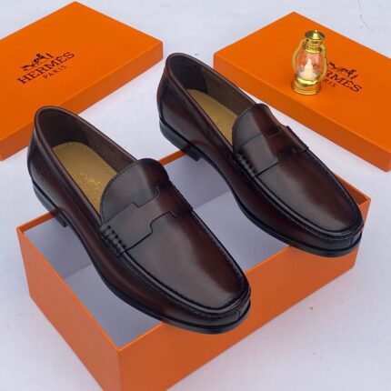 Hermès Paris Leather Loafers – Classic Black | JinsoLegacy Nigeria