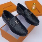 Louis Vuitton Woven Leather Loafers – Midnight Black | JinsoLegacy Nigeria