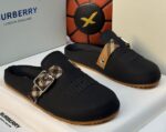 Burberry Rubber Stingray Clogs with Vintage Check Strap – Black | JinsoLegacy Nigeria