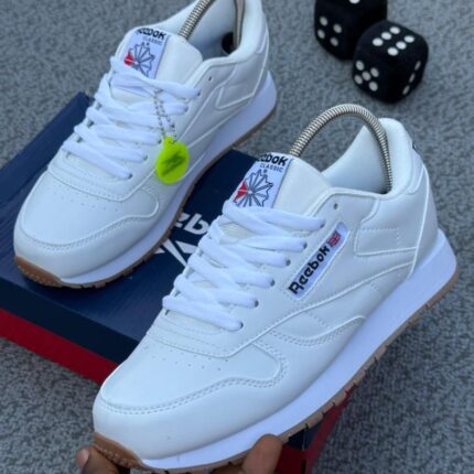Reebok Classic Leather White Gum Sole Sneakers