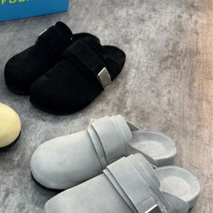 Suede Clog Mules for Men