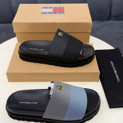 Tommy Hilfiger Men’s Slides with Branded Straps