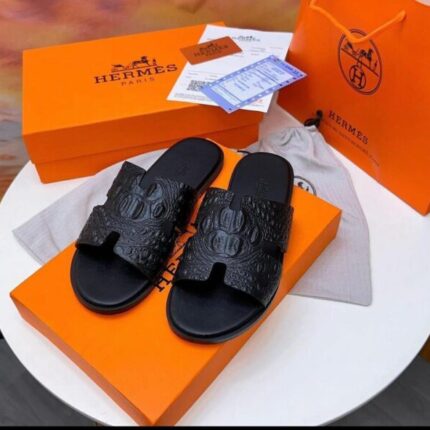 Hermès Men’s Bourg Saint-Honoré Sandal in Epsom Calfskin