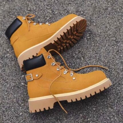 Yellow Unisex Ankle Boots